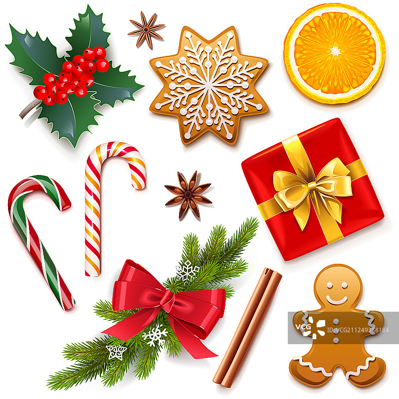 圣诞节象征图标图片素材