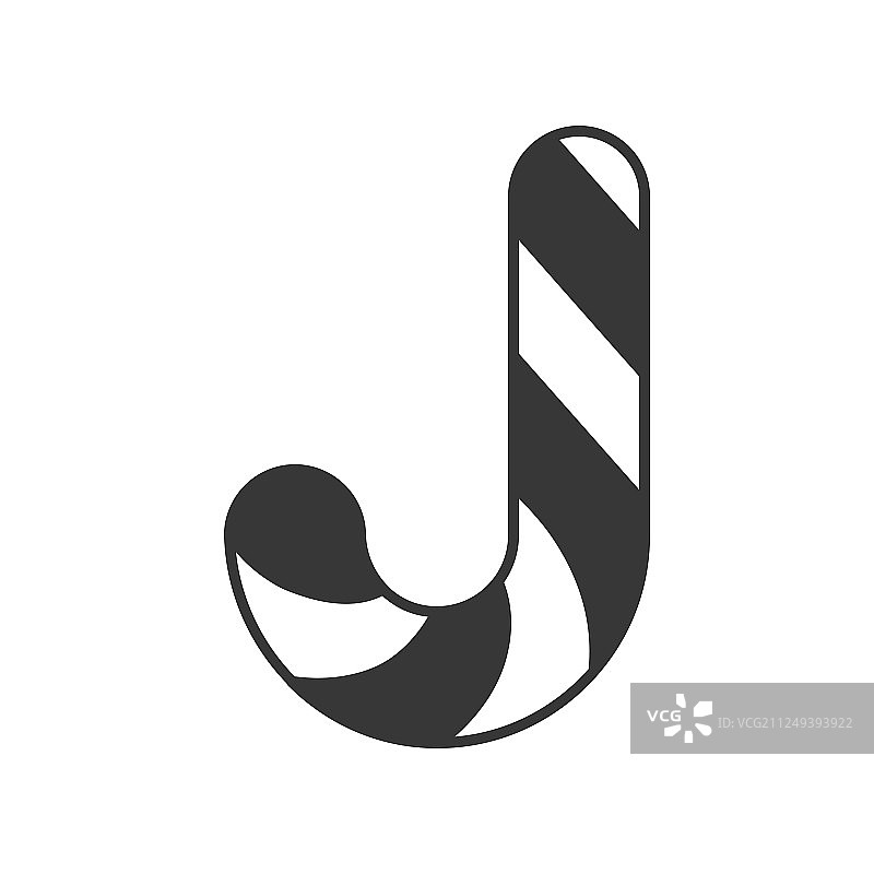 实心拐杖糖图标图片素材