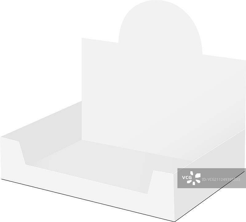 空 counter top 展示盒样机图片素材