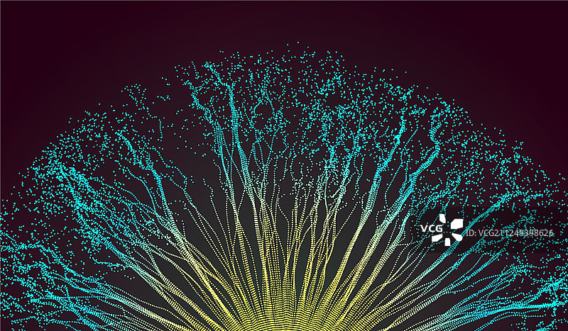 动态粒子爆炸阵列图片素材