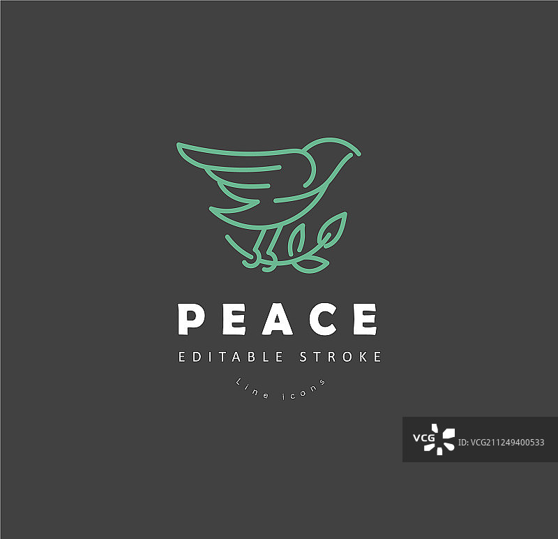 和平慈善可编辑图标和标志图片素材