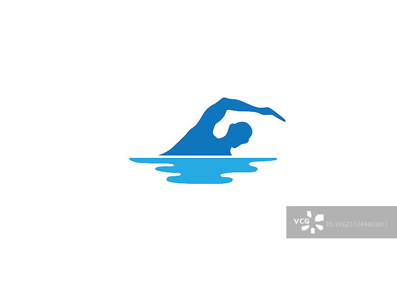 游泳铁人三项标志图片素材