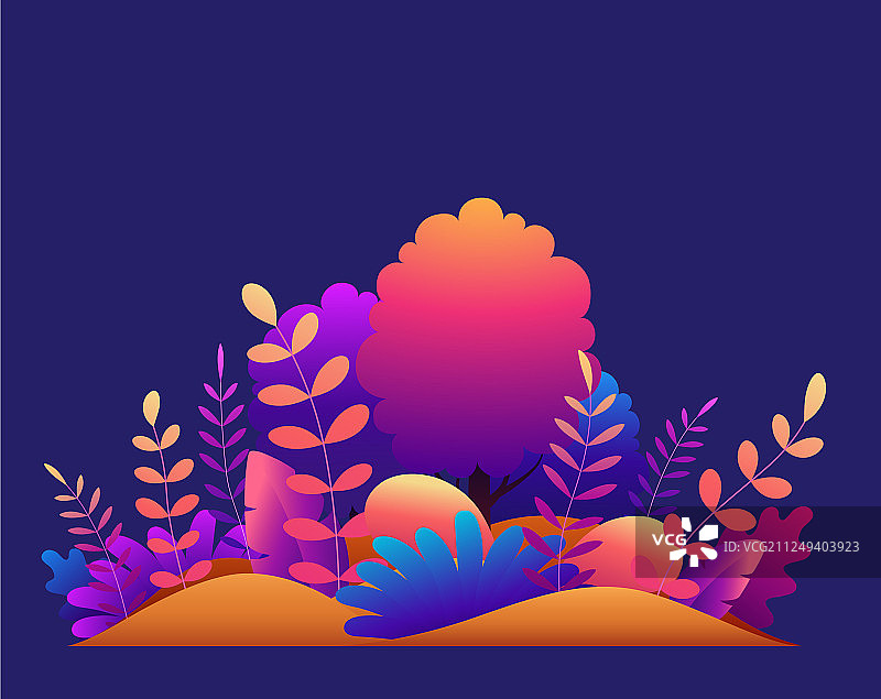 热带异域魔幻森林树木图片素材