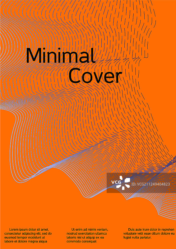 现代亮橙色封面设计图片素材