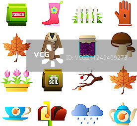 园艺图标合集图片素材