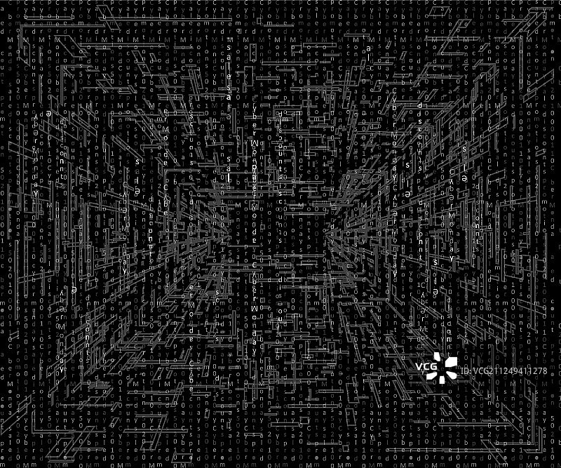 黑色赛博朋克复古抽象字母背景图片素材