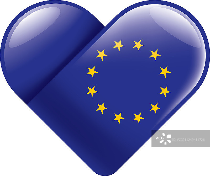 欧盟旗帜上图片素材