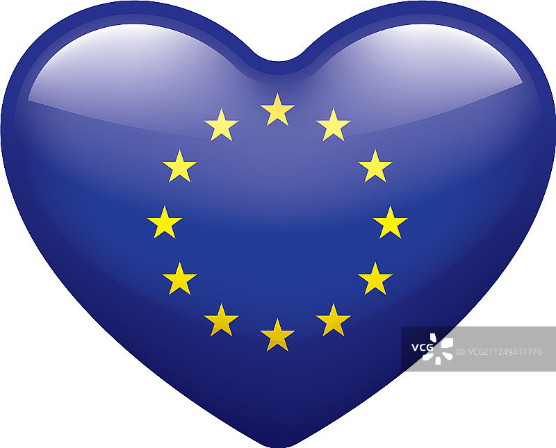 欧盟旗帜上图片素材