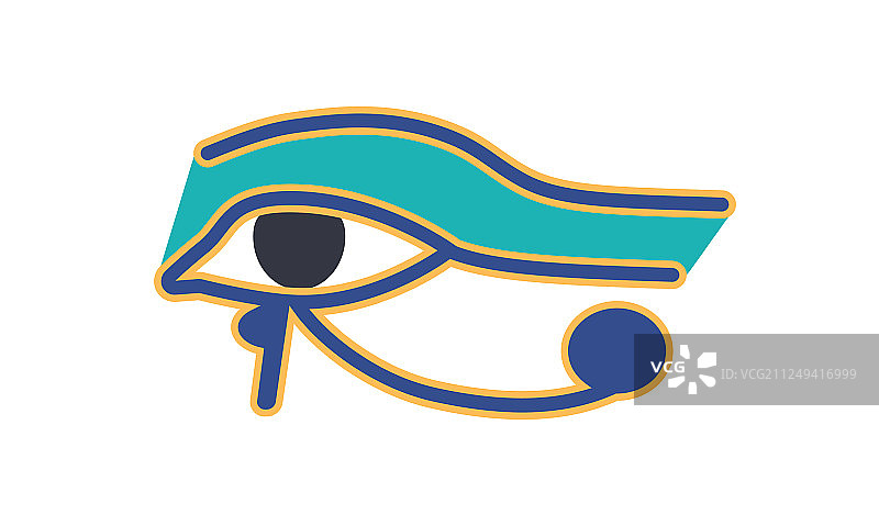 荷鲁斯之眼或华杰特古埃及图片素材