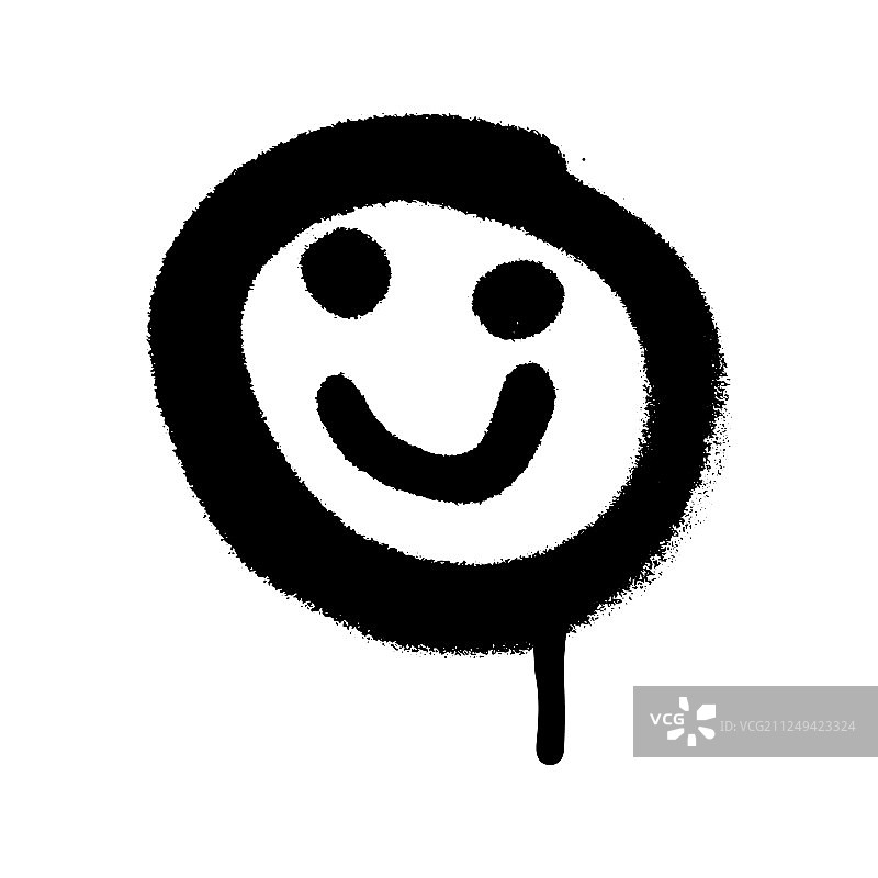 黑白涂鸦纹理表情符号图片素材