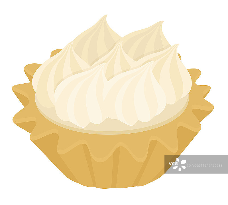 意式蛋白酥皮沙漠挞蛋糕图片素材