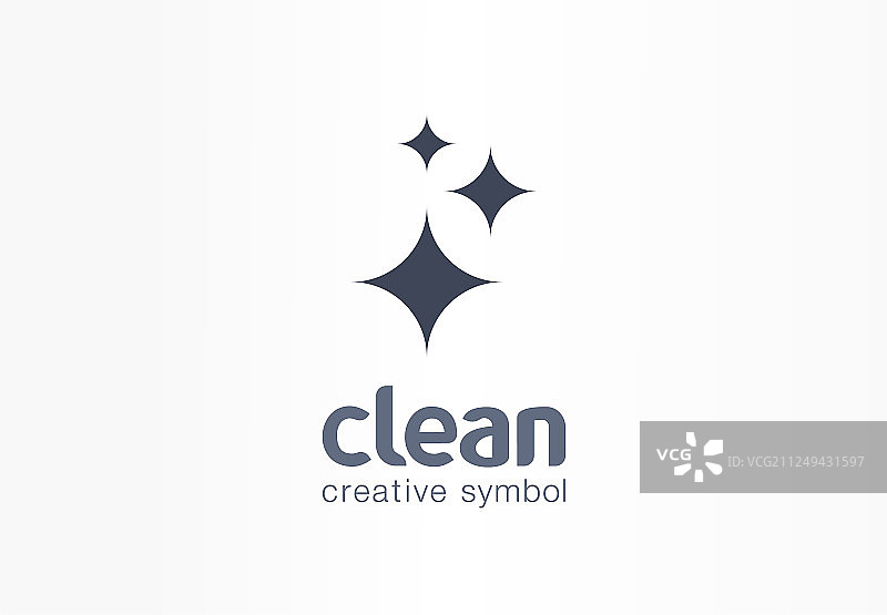 闪耀星星清新创意符号概念图片素材