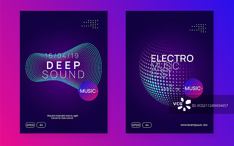 霓虹俱乐部传单电子舞曲音乐迷幻派对图片素材