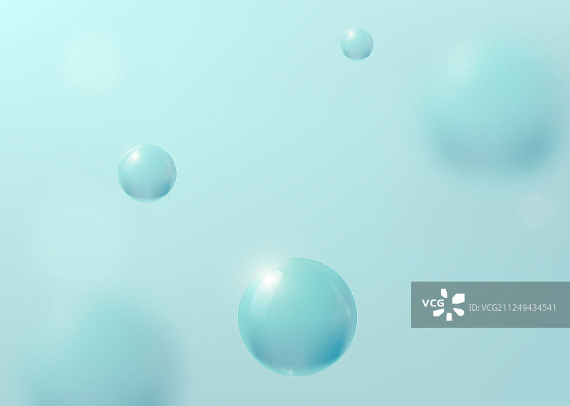 抽象的蓝绿色流体背景图片素材