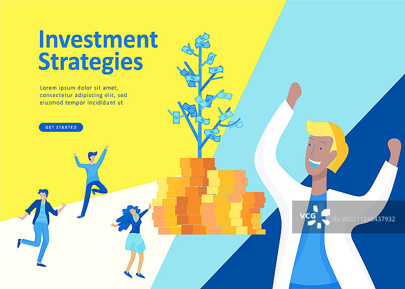 人物商务登录页模板图片素材