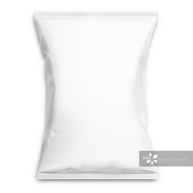 白色逼真聚乙烯塑料袋图片素材