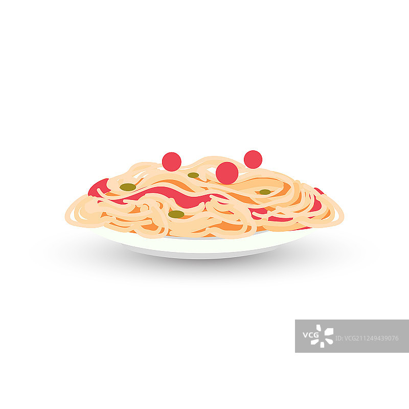 一盘美味的意式培根蛋面图片素材