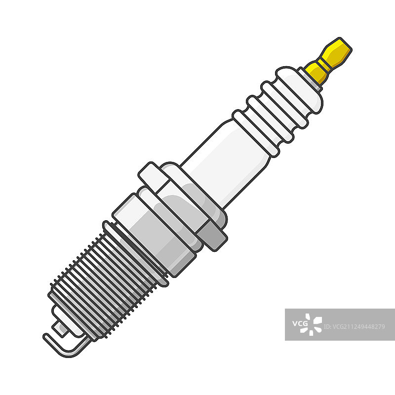 汽车火花塞隔离图标图片素材