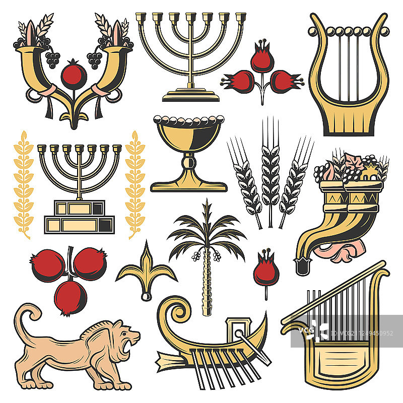 犹太教象征：以色列的宗教文化图片素材