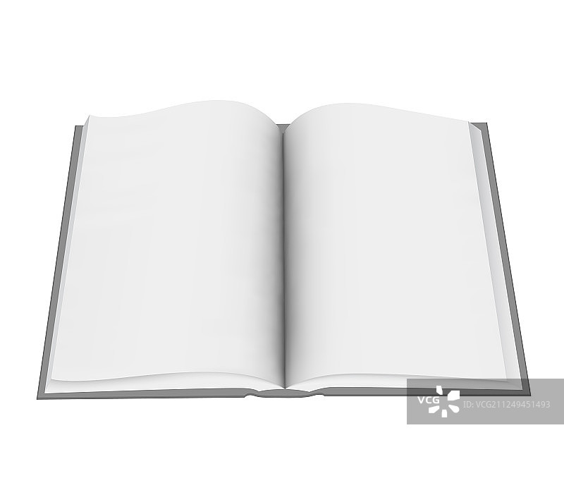 用于设计的打开的书本模板模型图片素材