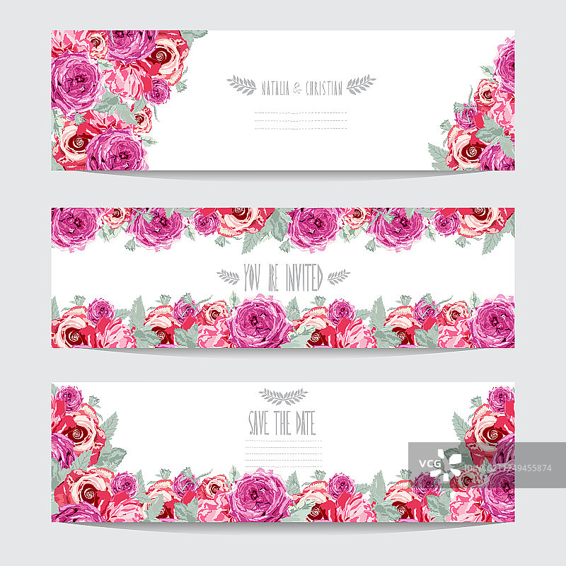 花牌组图片素材