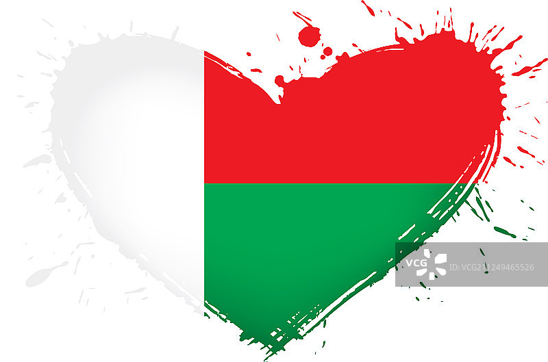 马达加斯加国旗上的白色图片素材