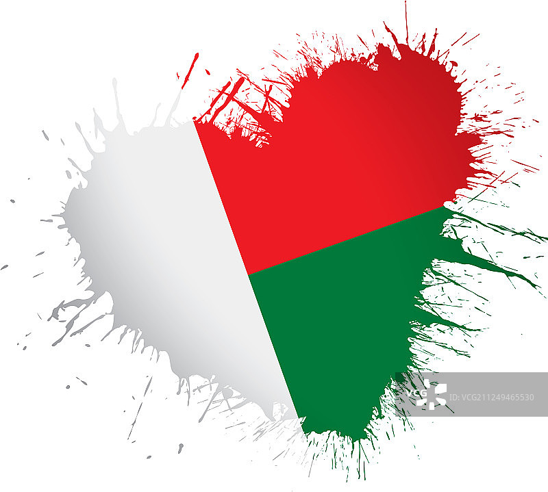 马达加斯加国旗上的白色图片素材