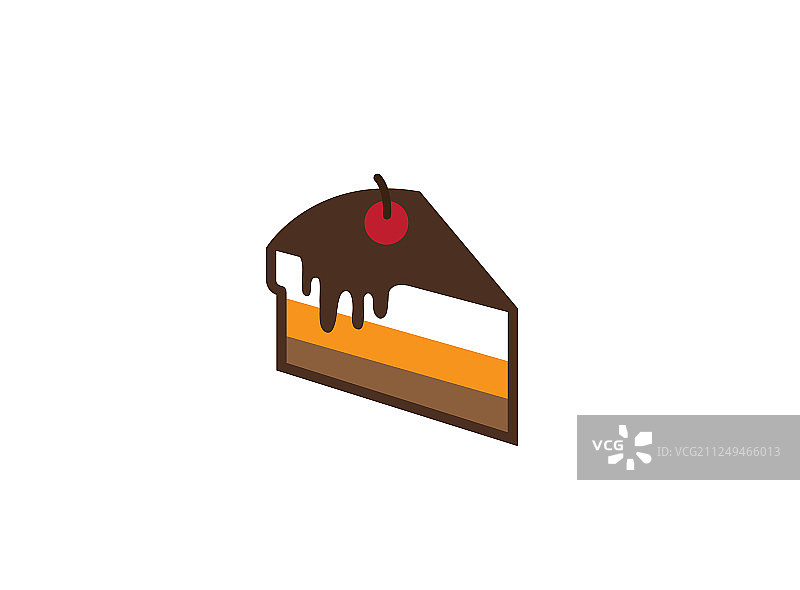 创意切片蛋糕徽标图片素材