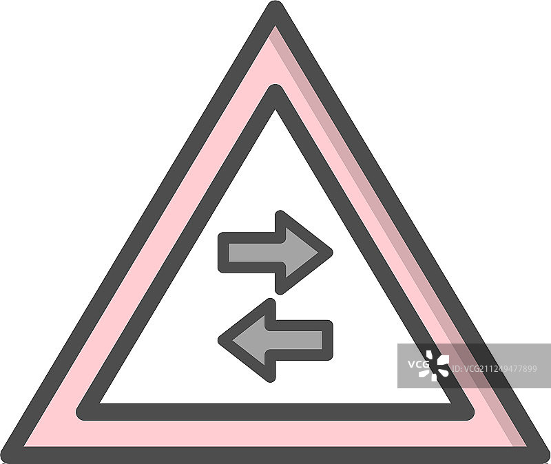 双向交通单行道标志图标图片素材
