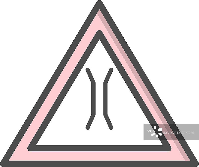 窄桥路标图标图片素材