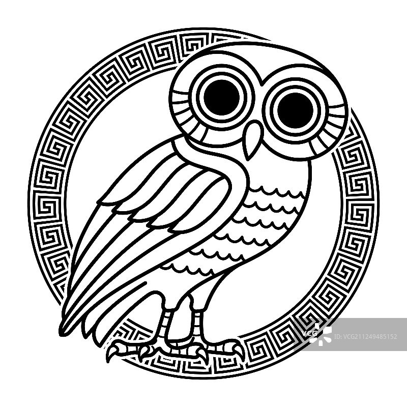 雅典古希腊古币图片素材