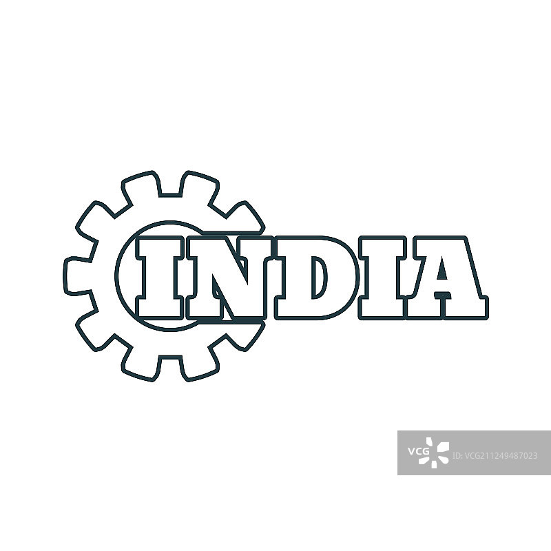 齿轮中的中国文字图片素材