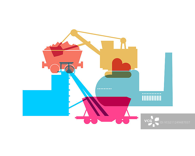 工业图标拼贴图片素材