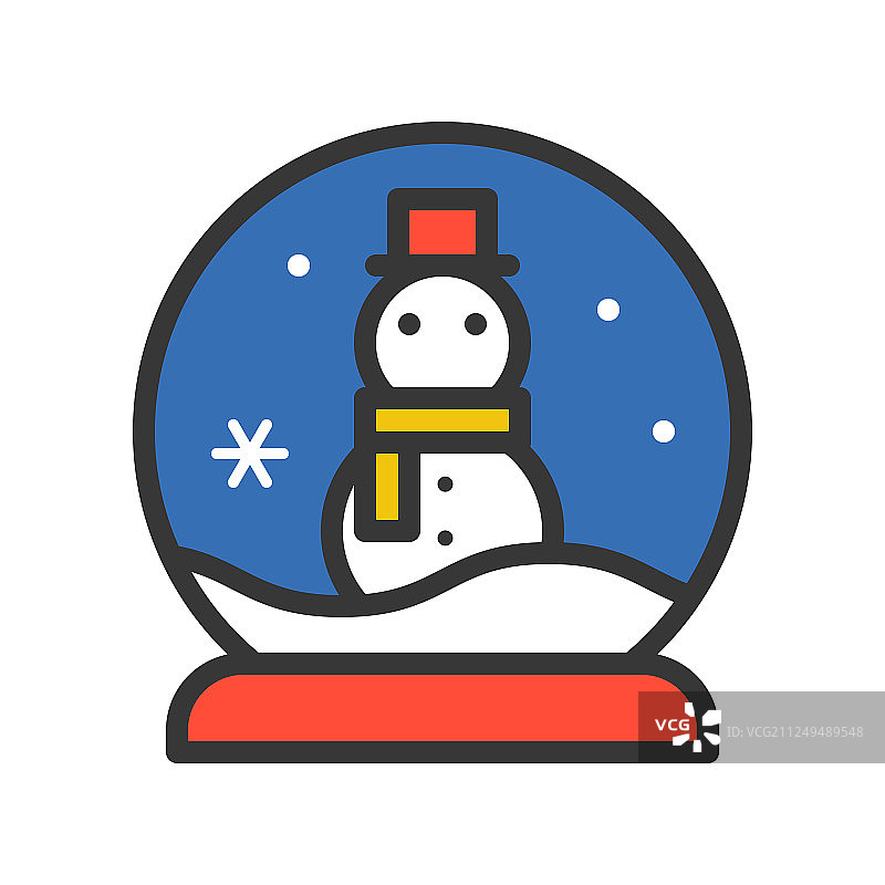 圣诞节相关雪球和雪人图片素材
