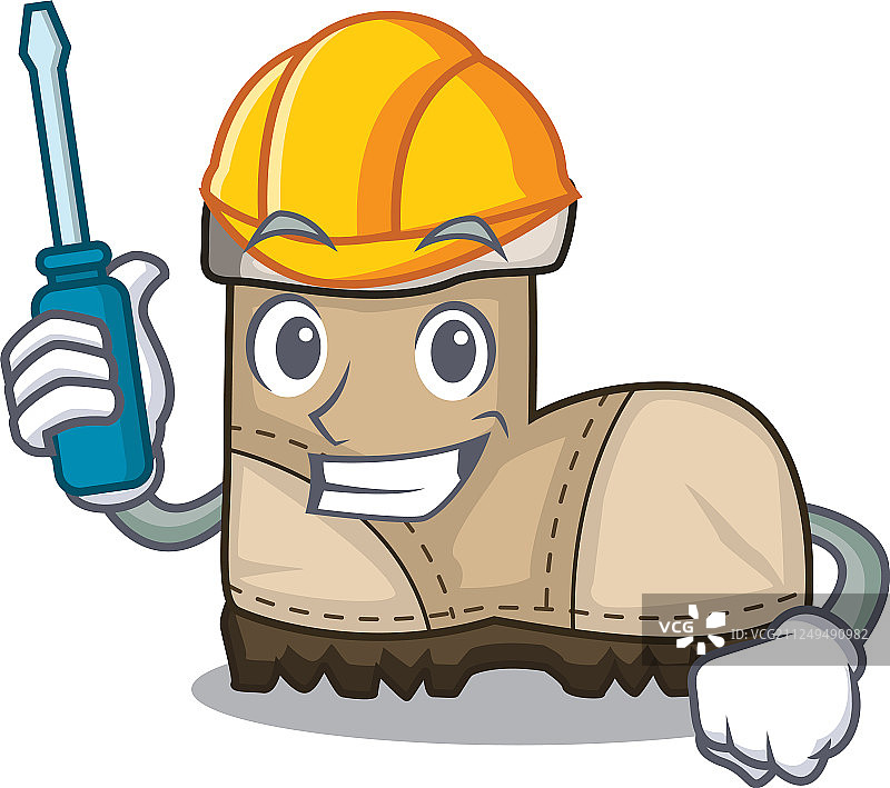 卡通造型的汽车工作靴图片素材