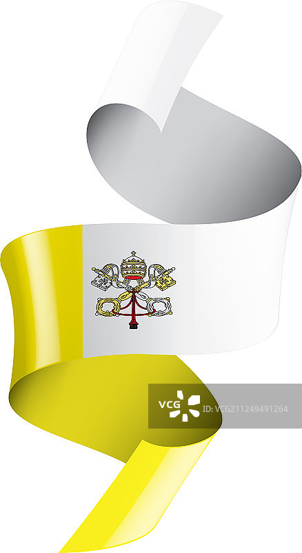 白色的梵蒂冈国旗图片素材