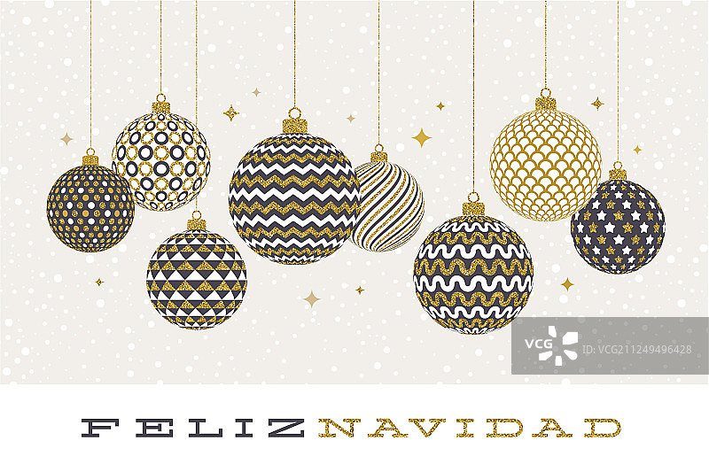 圣诞快乐-西班牙语圣诞祝福图片素材