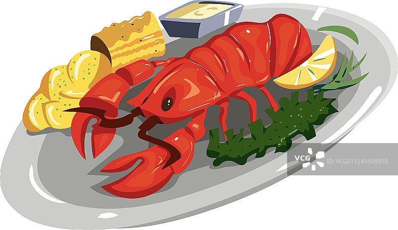龙虾菜肴图片素材