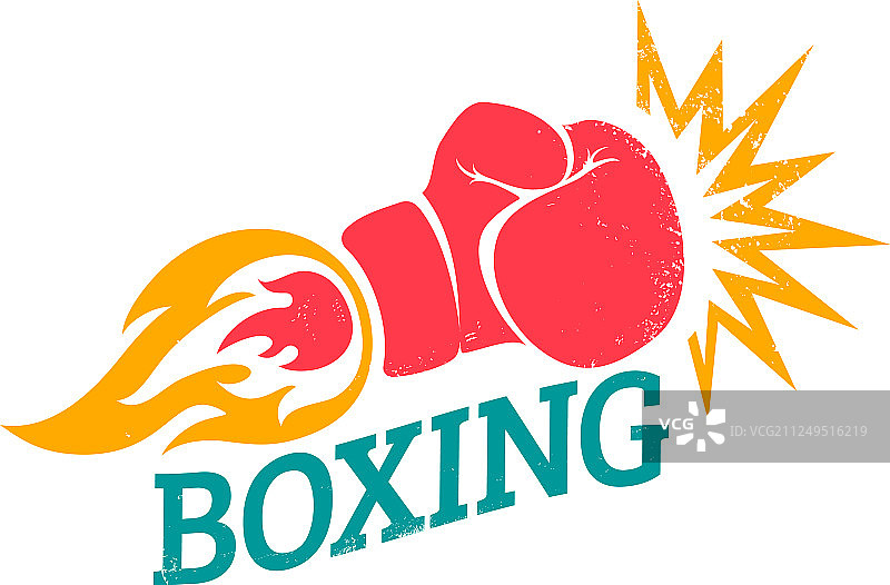复古拳击标志图片素材