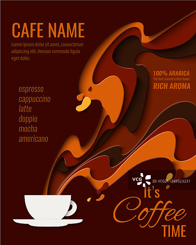 咖啡菜单背景图片素材