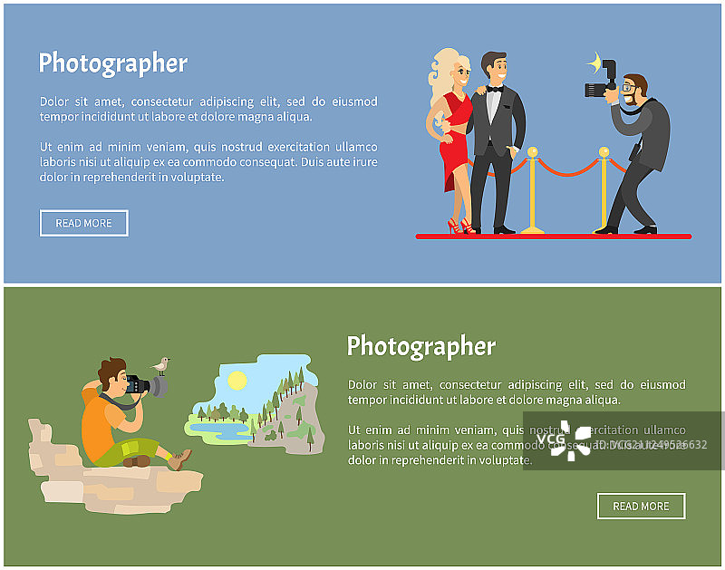 摄影师与狗仔队网络banner图片素材