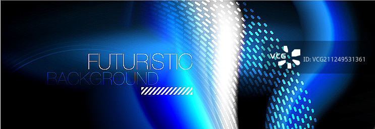 流体色霓虹波线背景霓虹图片素材