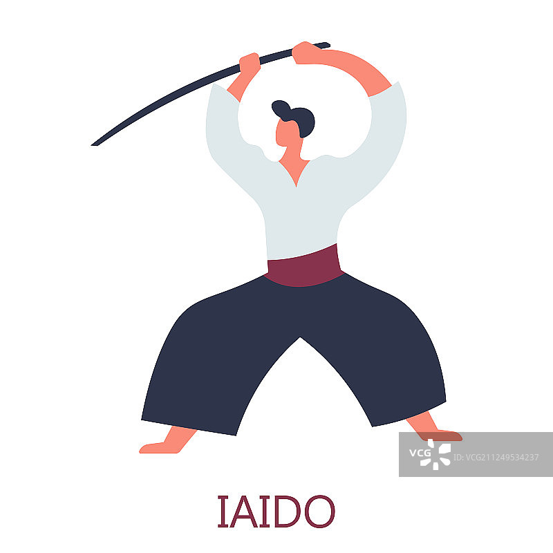 日本武士刀攻击格斗图片素材