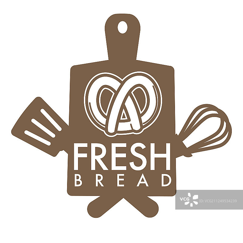 面包店新鲜面包独立图标椒盐卷饼图片素材