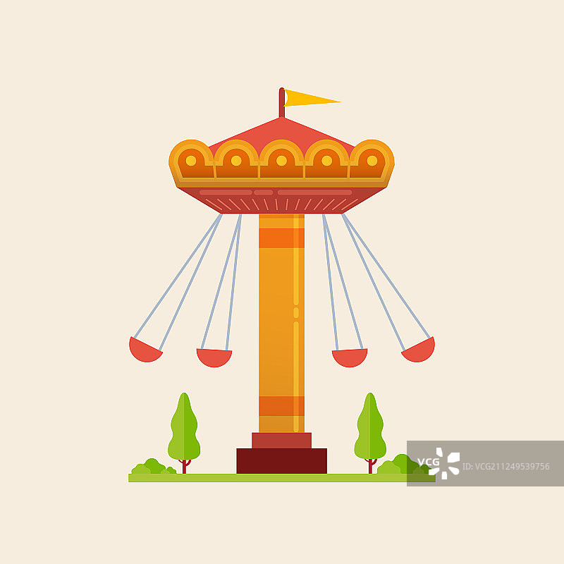 嘉年华中的旋转木马图片素材