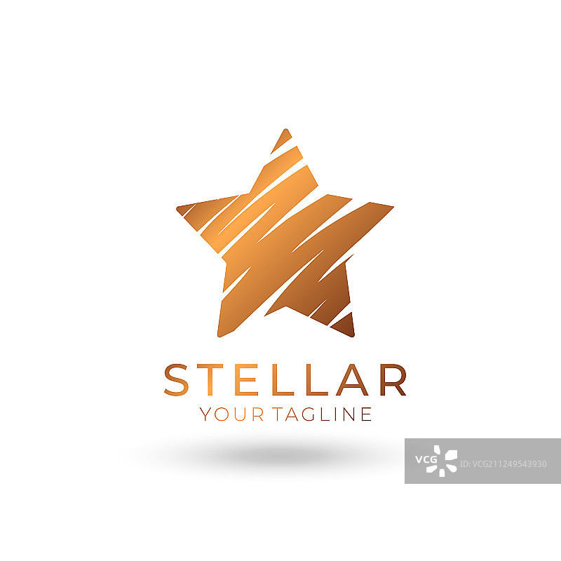 通用抽象星星标志设计图片素材