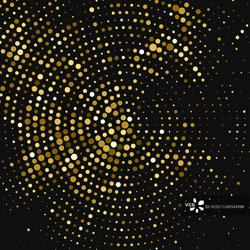 金色闪光半色调虚线背景图片素材