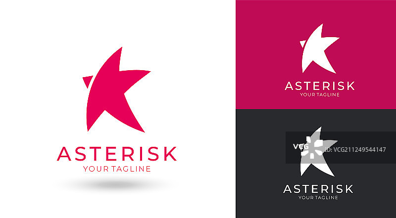 通用抽象星星标志设计图片素材