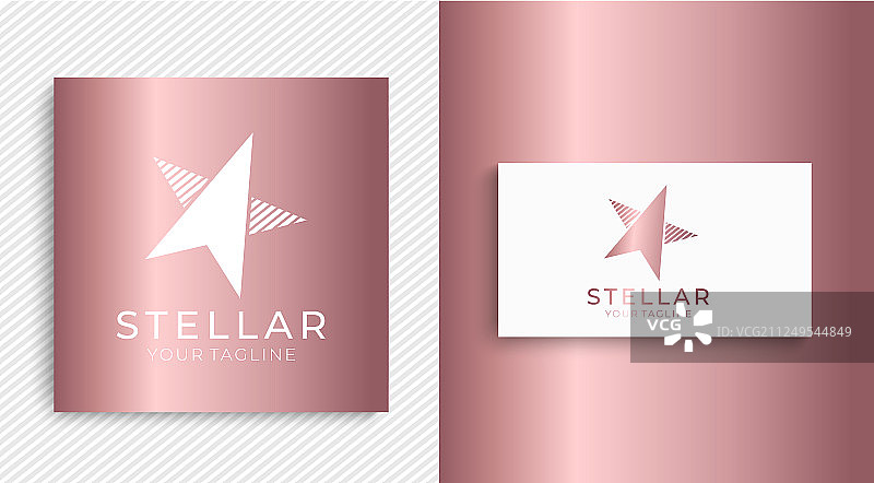 通用抽象星星标志设计图片素材