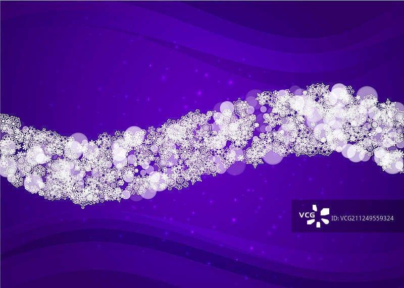 圣诞新年紫外线雪花图片素材